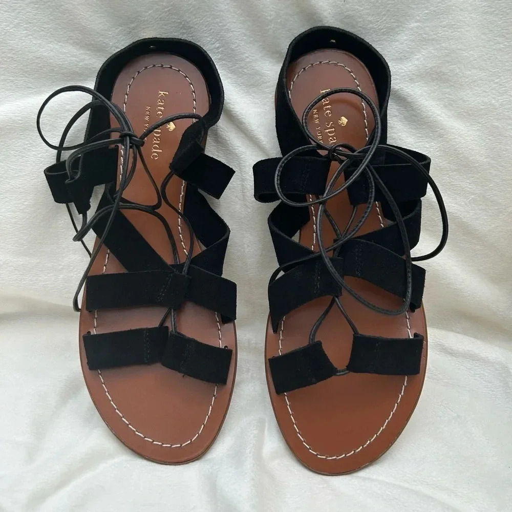 Kate Spade Suno Gladiator Sandals in Black - Picture 3 of 9